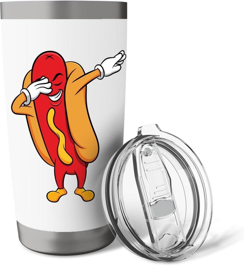 Hotdog dansende thermobeker