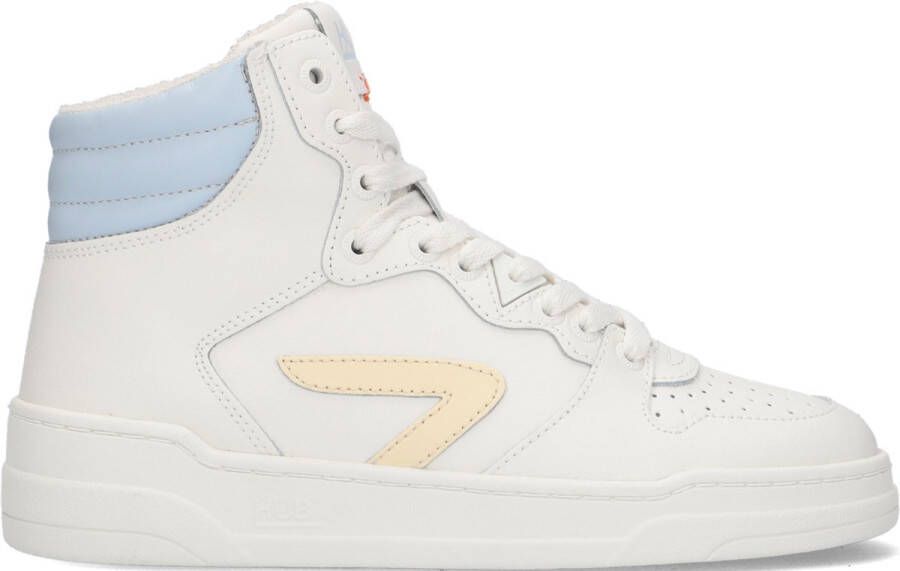 Hub Court-z High Hoge sneakers Leren Sneaker Dames Wit - Foto 2