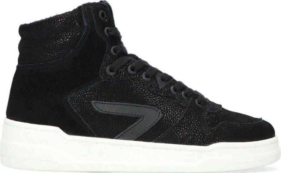 Hub Court-Z high dS Zwart Leer Hoge sneakers Dames