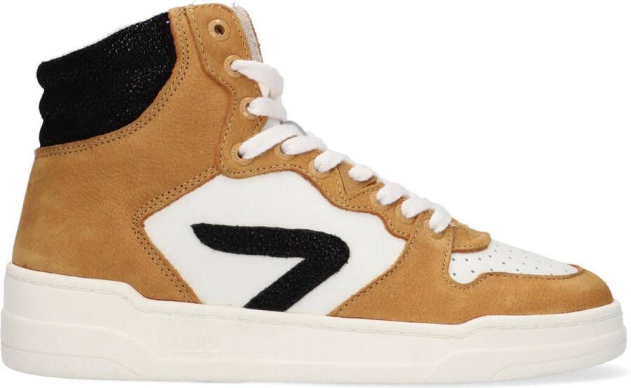 Hub Court-z High Hoge sneakers Leren Sneaker Dames Geel