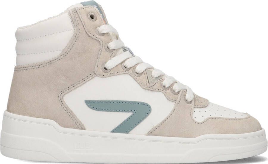 Hub Court-z High Sneakers Leren Sneaker Dames Wit - Foto 2