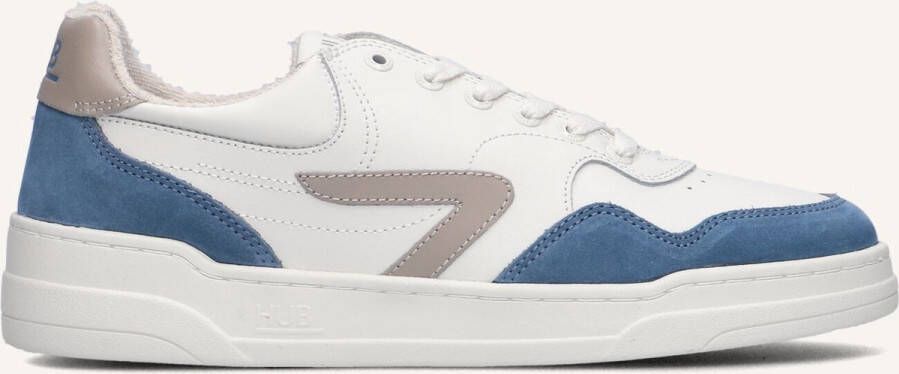 Hub Court-z Sneakers Heren Leren Sneaker Wit