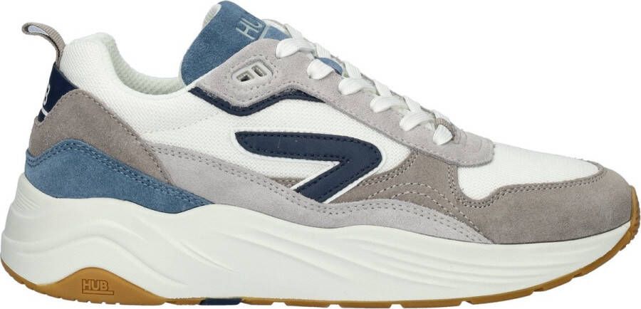 Hub Glide white navy elemental blue gum Wit Suede Lage sneakers Heren - Foto 3