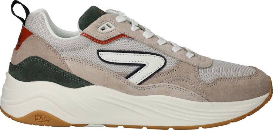 HUB Glide S43 chunky suède sneakers beige multi