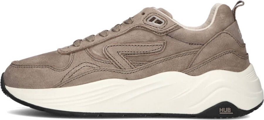 Hub Glide-w Lage sneakers Leren Sneaker Dames Taupe - Foto 2