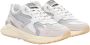 Hub Grid-w Sneakers Leren Sneaker Dames Grijs - Thumbnail 1