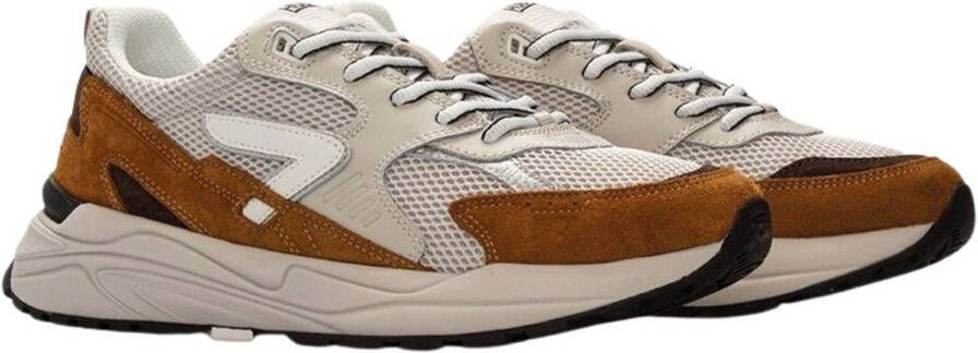 HUB Grid M37 suède sneakers beige cognac - Foto 2