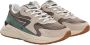 Hub Grijze Suède Lage Sneakers Grid Multicolor Dames - Thumbnail 2