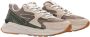 Hub Dames Lage sneakers Chunky zool Grid S48 Beige Suède - Thumbnail 2