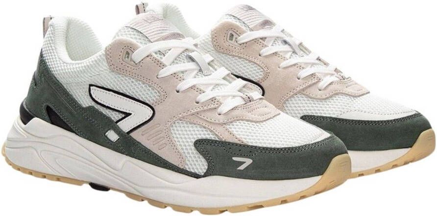 Hub Grid | off white sage green Wit Suede Lage sneakers Heren