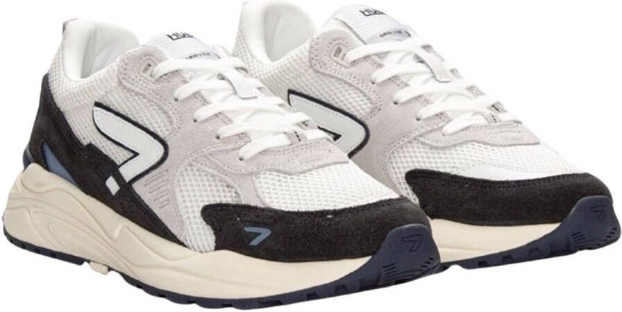 Hub Grid | white navy Wit Suede Lage sneakers Heren