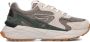 Hub Dames Lage sneakers Chunky zool Grid S48 Beige Suède - Thumbnail 2