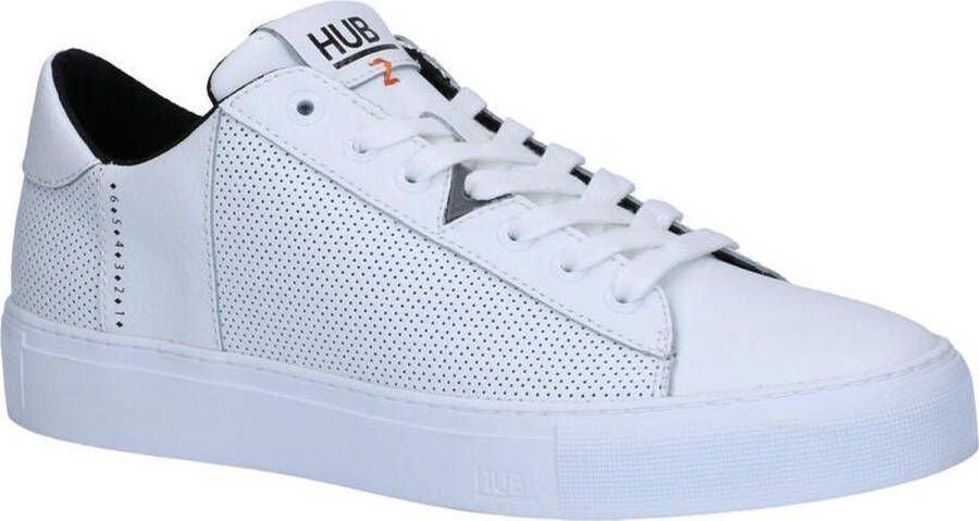 Hub Hook-m Lage sneakers Leren Sneaker Heren Wit
