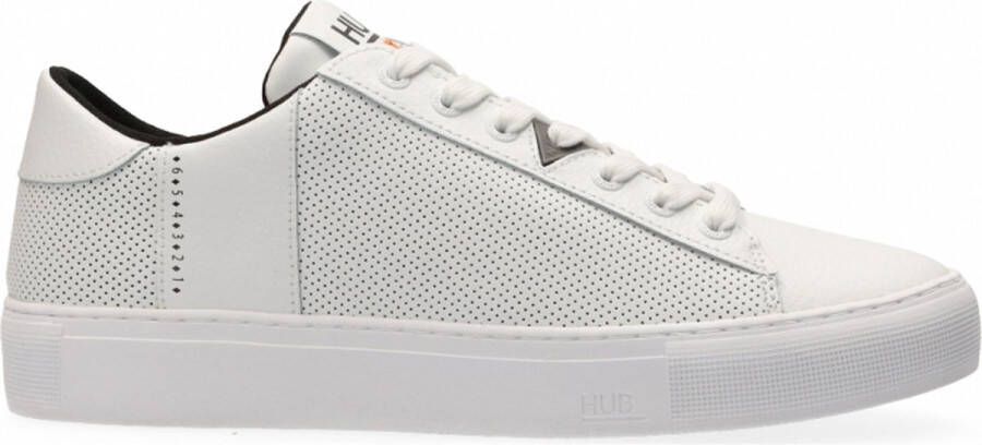 Hub Hook m Lage sneakers Leren Sneaker Heren Wit