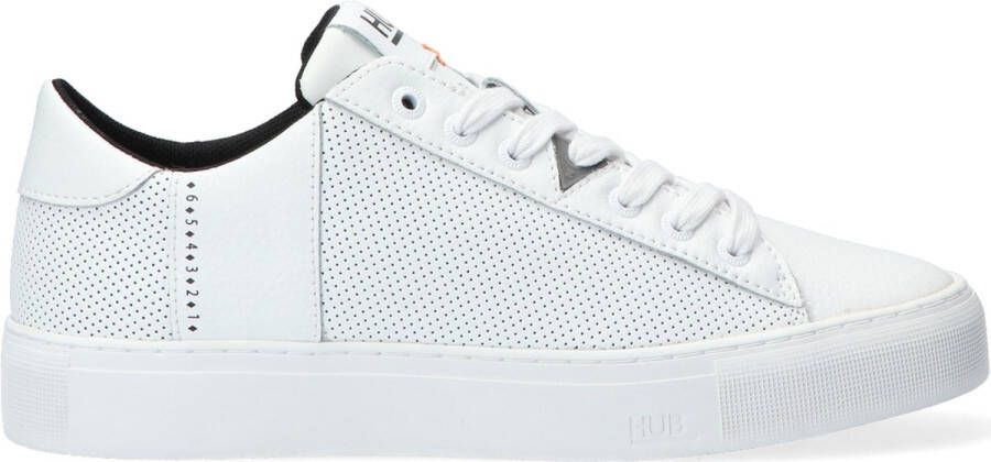Hub Hook m Lage sneakers Leren Sneaker Heren Wit - Foto 4