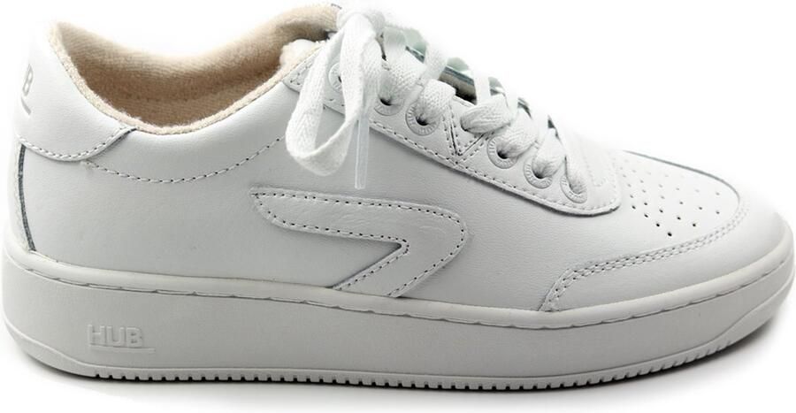 Hub Baseline-w Lage sneakers Leren Sneaker Dames Wit - Foto 6