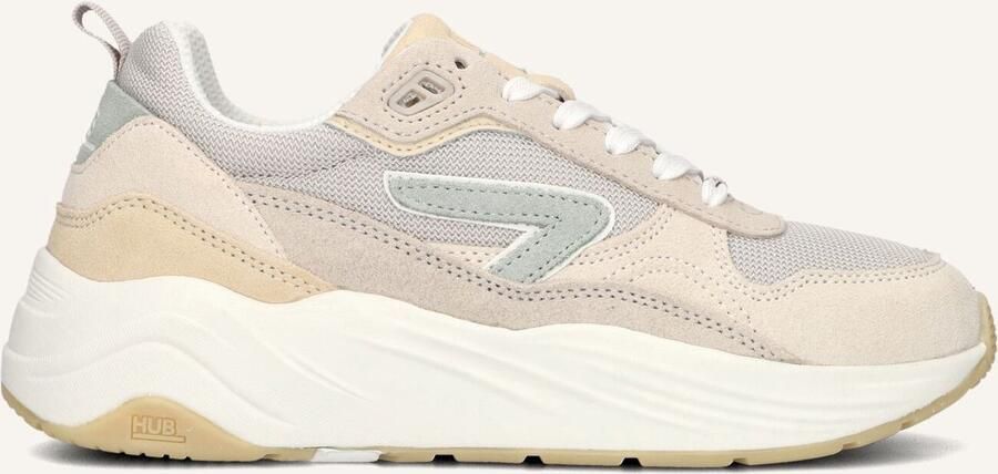 Hub Glide light bone cocumber beige Suede Dames