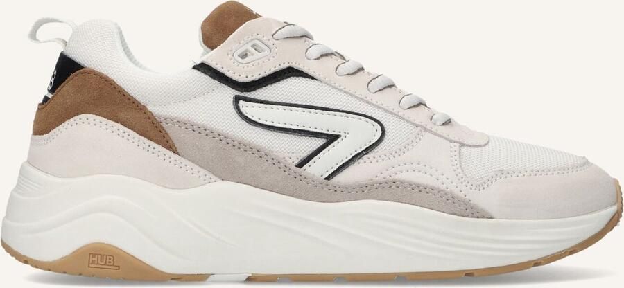 Hub Glide off white cognac Dark Coffee Suede Heren - Foto 2