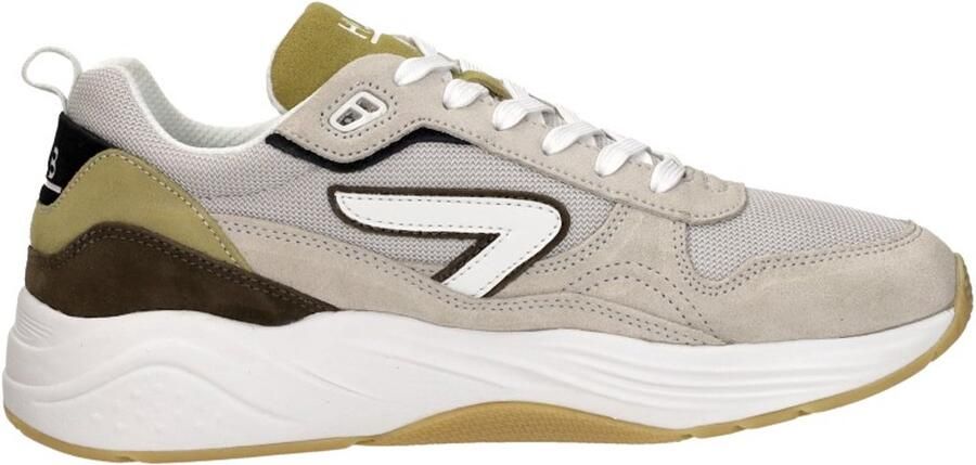 Hub Glide light bone white dark olive Suede Heren
