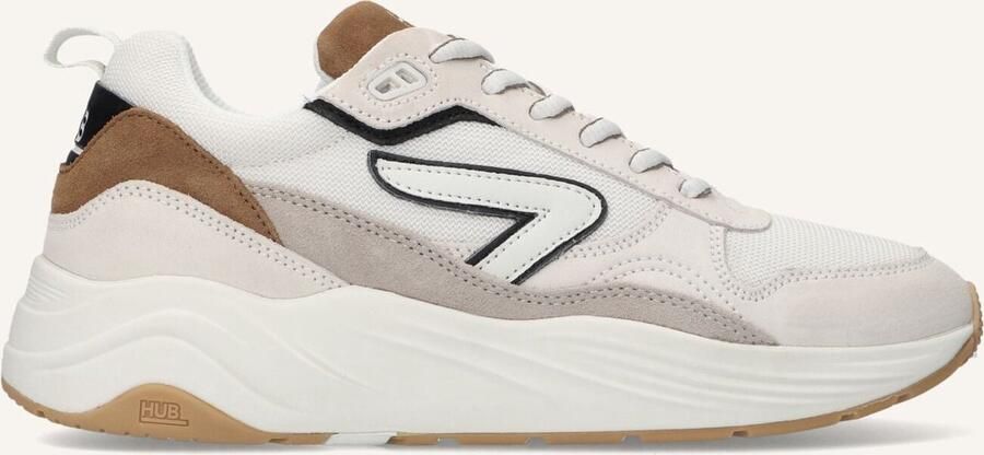 Hub Glide off white cognac Dark Coffee Suede Heren - Foto 2
