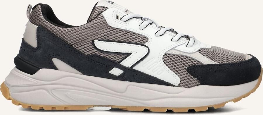 HUB Grid M37 suède sneakers grijs groen wit - Foto 2