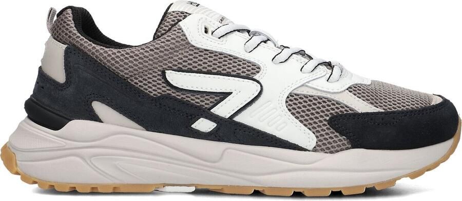 HUB Grid M37 suède sneakers grijs groen wit - Foto 2