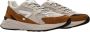 HUB Grid M37 suède sneakers beige cognac - Thumbnail 6