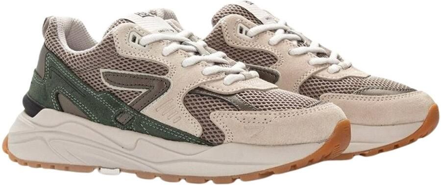 Hub Dames Lage sneakers Chunky zool Grid S48 Beige Suède - Foto 3