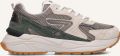 Hub Dames Lage sneakers Chunky zool Grid S48 Beige Suède - Grijs