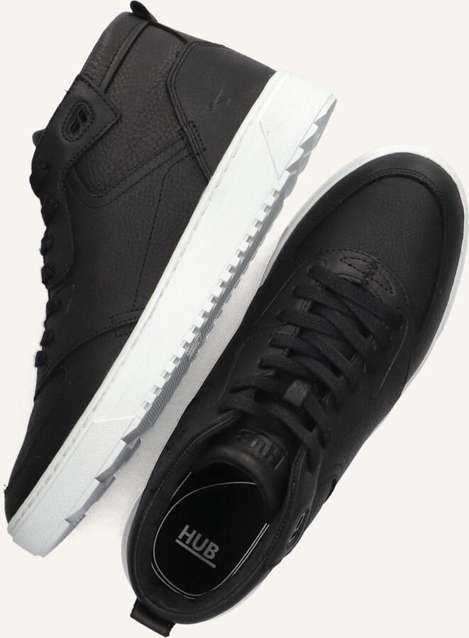 Hub Nevada Hoge sneakers Leren Sneaker Heren Zwart - Foto 2