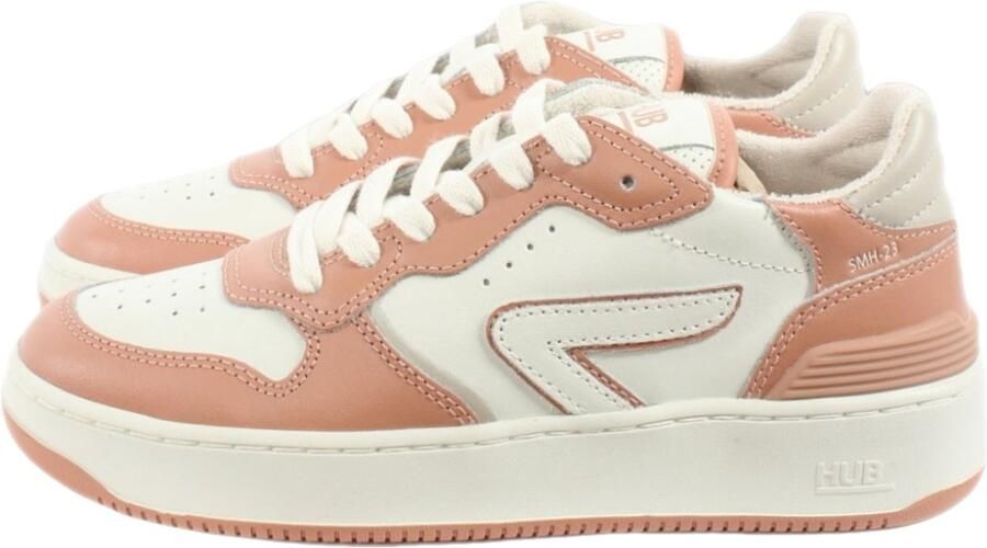 Hub Smash Dames Schoenen Wit Maat: 40.5 Leer Foot Locker