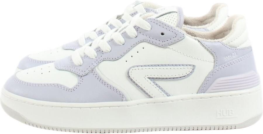 Hub Smash Dames Schoenen Wit Maat: 38.5 Leer Foot Locker