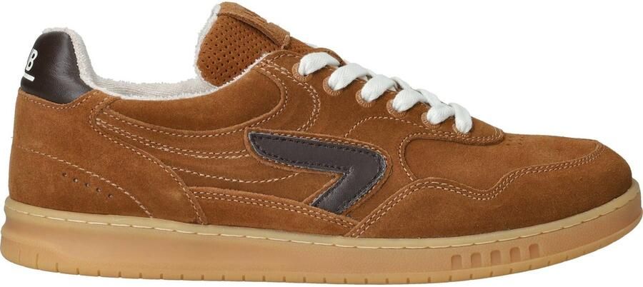 HUB suede sneaker meerkleurig cognac - Foto 4