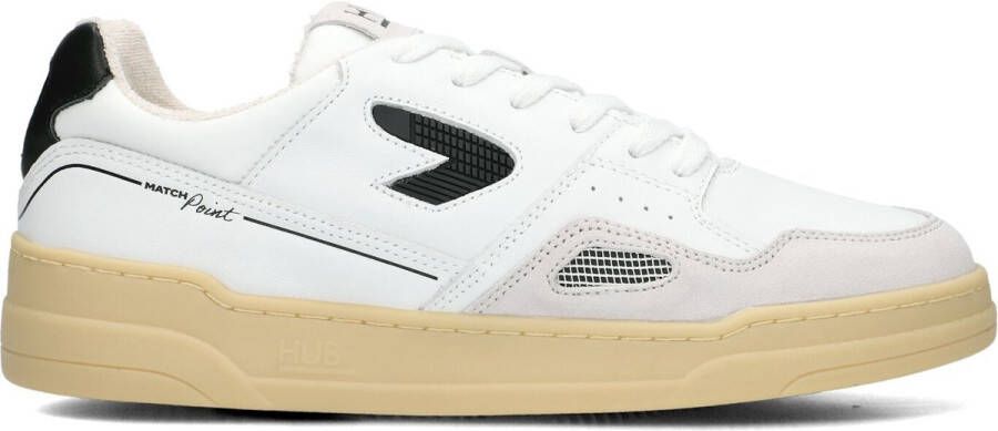 Hub Matchpoint Sneakers Leren Sneaker Heren Wit