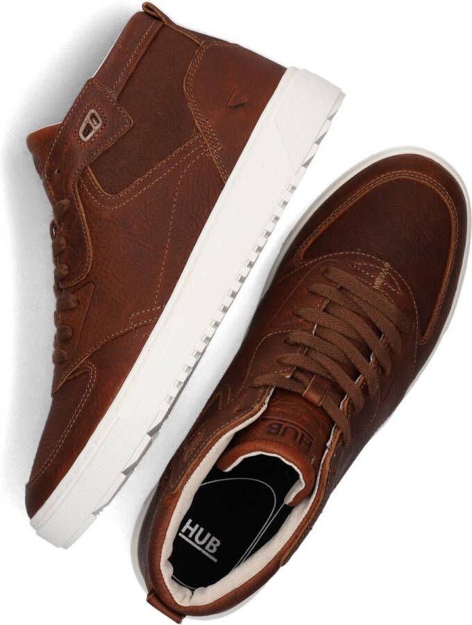 Hub Nevada Hoge sneakers Leren Sneaker Heren Cognac - Foto 6