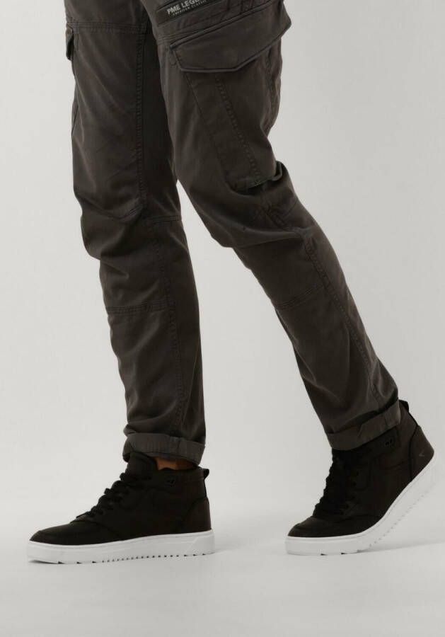 Hub Nevada Hoge sneakers Leren Sneaker Heren Zwart