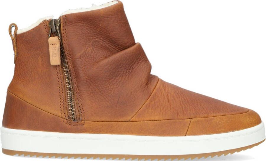 Hub Ridge Enkelboots Enkellaarsjes Dames Cognac - Foto 4