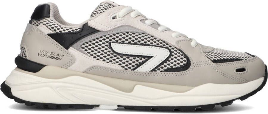 Hub Slam-m Sneakers Leren Sneaker Heren Beige