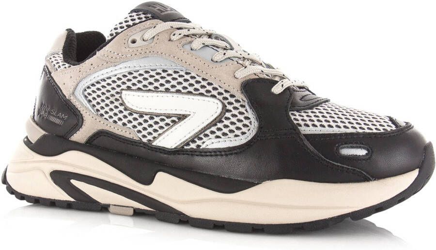 Hub Slam zwart beige herensneakers Zwart Mesh Lage sneakers Heren