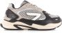 Hub Slam zwart beige herensneakers Zwart Mesh Lage sneakers Heren - Thumbnail 1