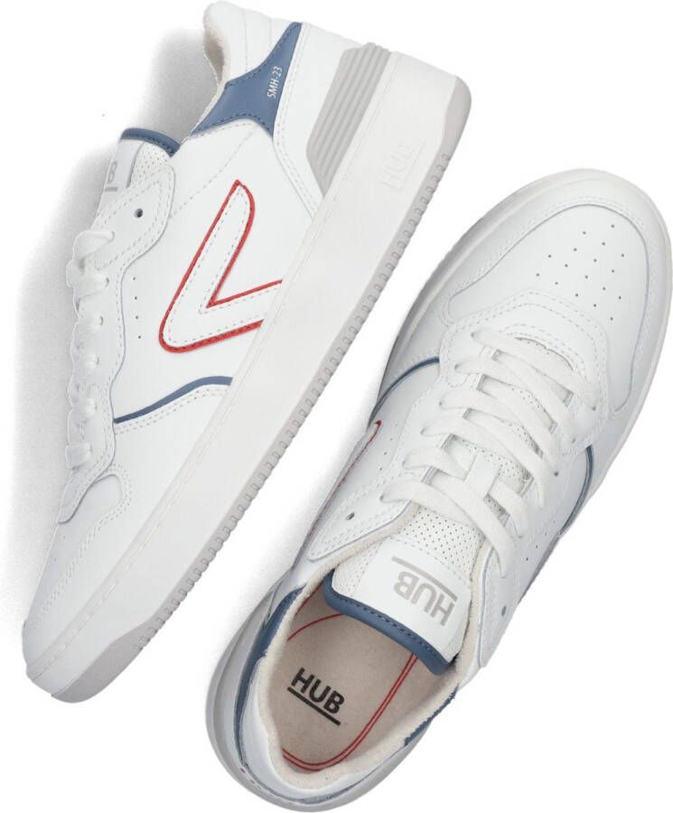 Hub Smash Heren Lage sneakers Leren Sneaker Heren Wit