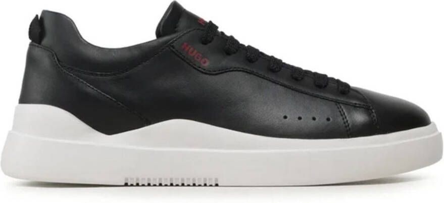 HUGO Sneakers van leer met labeldetails model 'Blake'