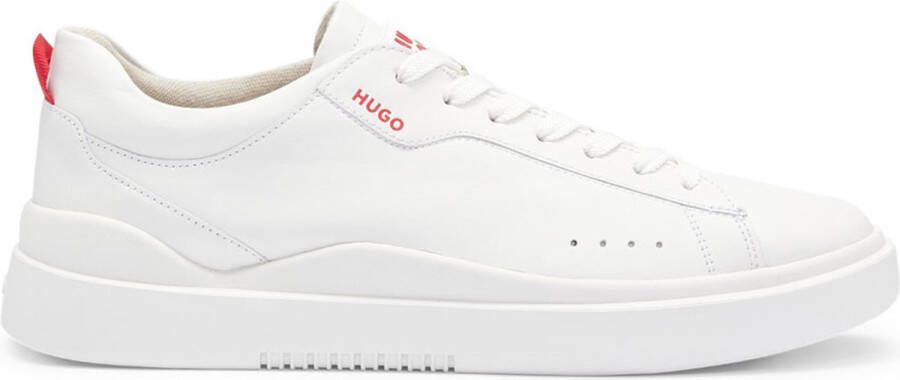 HUGO Sneakers van leer met labeldetails model 'Blake'