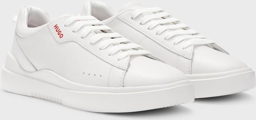 Hugo Boss HUGO 50499253_100_39 Vrouw Volwassene Modieuze sneakers Wit Monochromatisch Vetersluiting