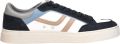 BOSS Sneakers laag 'Rhys_Tenn' marine blauw denim mokka wolwit - Wit