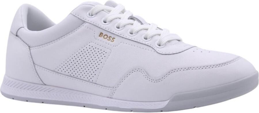 BOSS Lage Sneakers Heren Baltimore_tenn Maat: 43 Materiaal: Leer Kleur: Beige - Foto 6