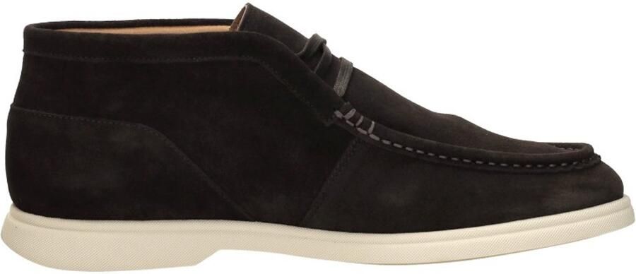 Hugo Boss Sienne Dessert boot Veterschoenen Hoog donkerbruin