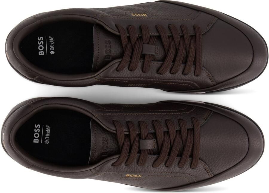 BOSS Sneakers laag 'Nitan' chocoladebruin