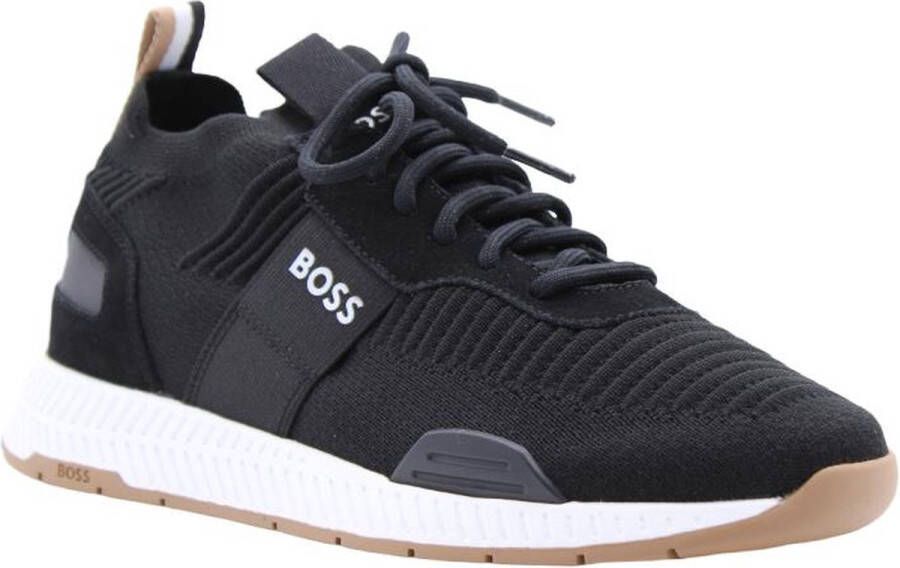 Boss Sneakers met labeldetails model 'Titanium_Runn'