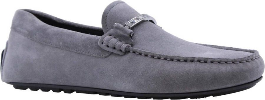 Hugo Boss Stijlvolle Erwin Mocassin Schoenen Gray Heren